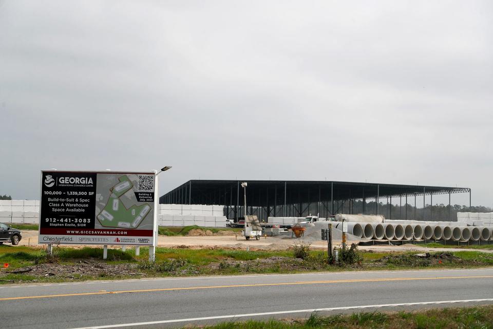 Work is underway on the Georgia International Commerce Center on US 80 near Ellabell, Georgia.