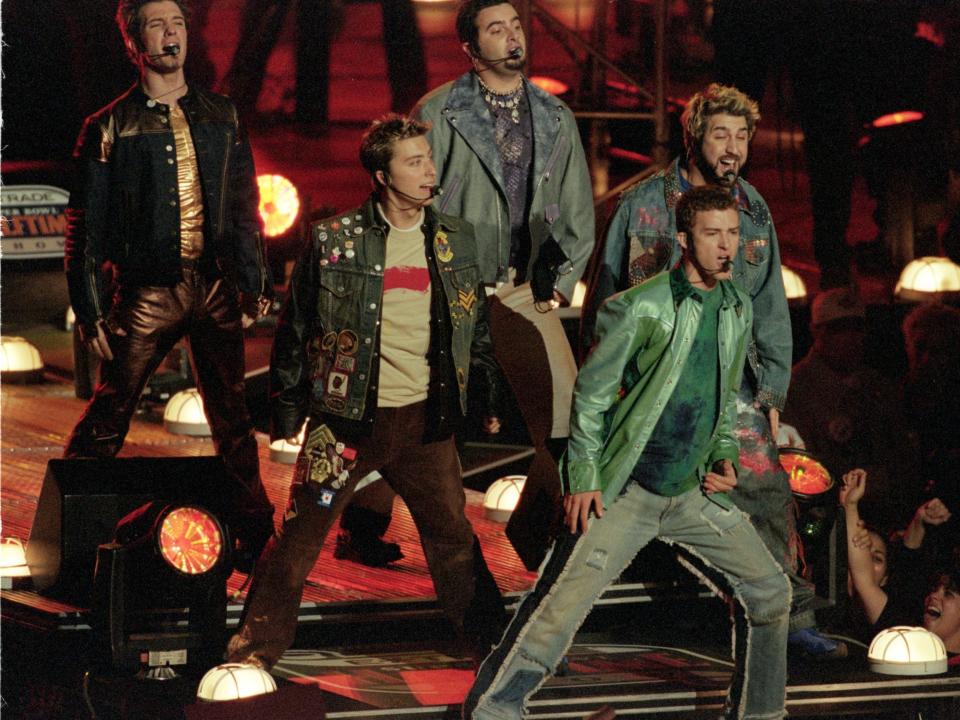 NSYNC Super Bowl halftime show.