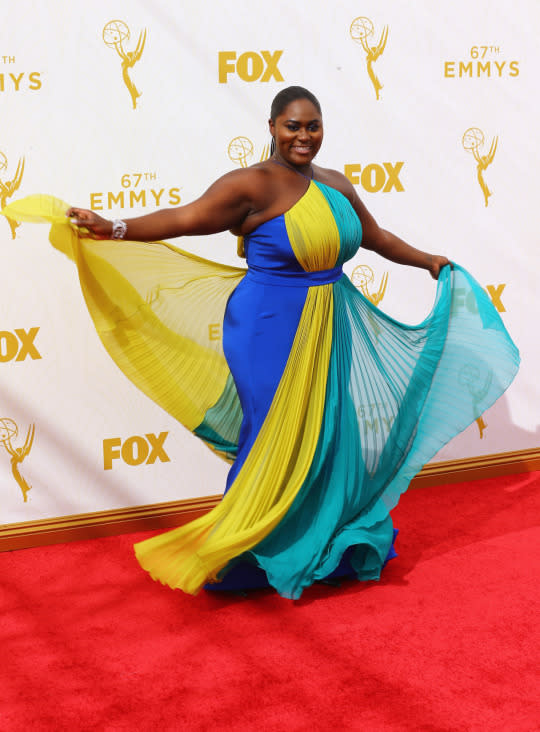 Danielle Brooks in Christian Siriano at the 2015 Emmys Awards. 