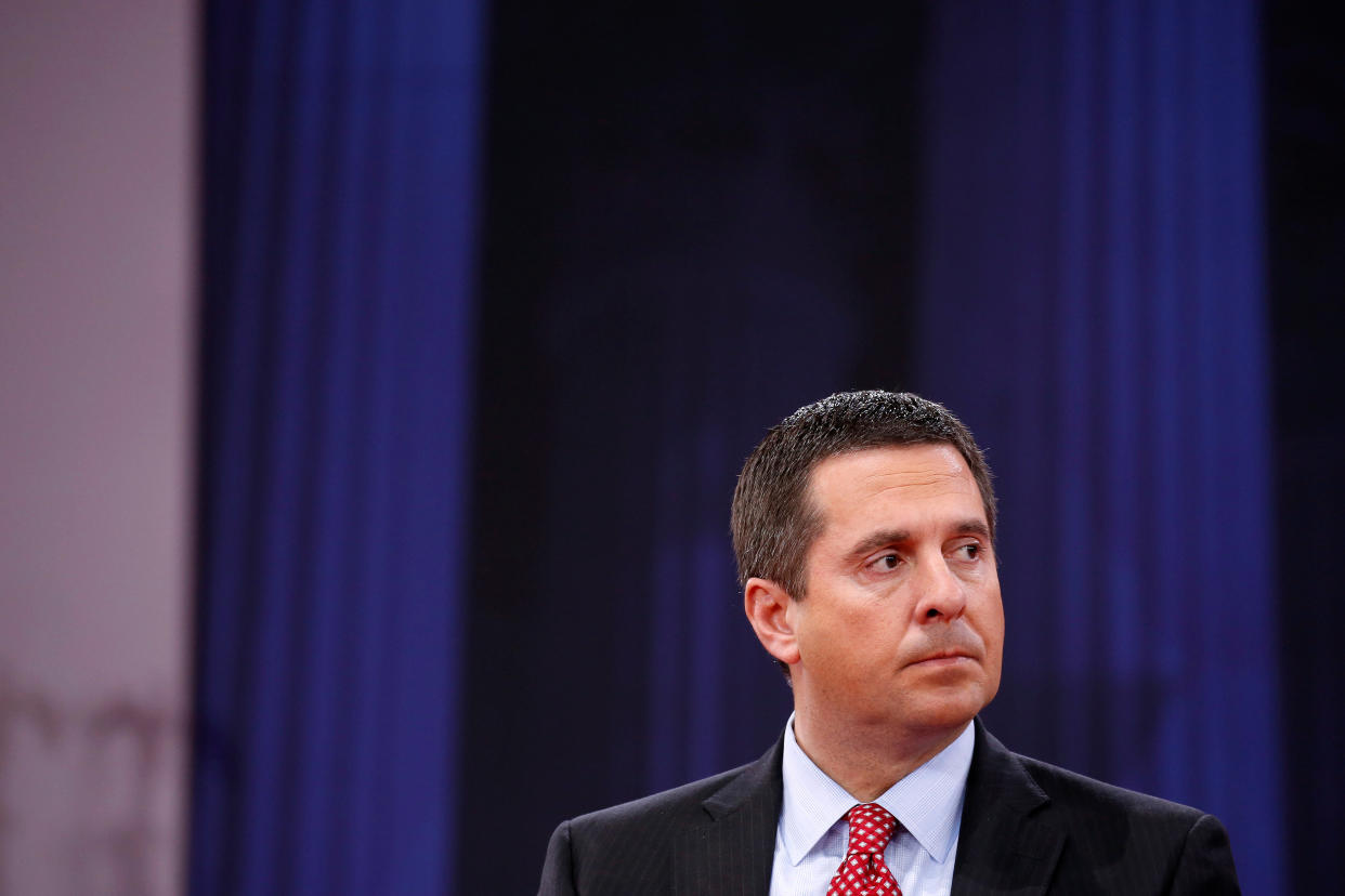 The House intelligence committee's chairman, Rep. Devin Nunes (R-Calif.), claimed to have stepped back from the investigation. Democrats said he continued to run interference. (Photo: Joshua Roberts / Reuters)