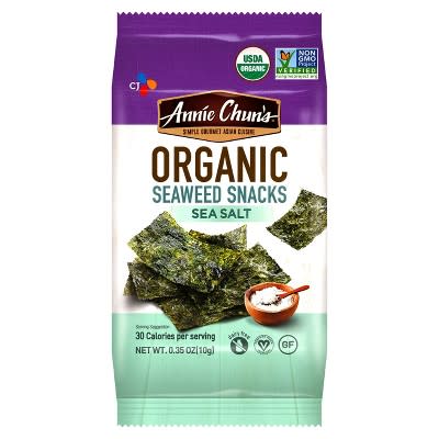 12) Organic Seaweed Snacks Sea Salt