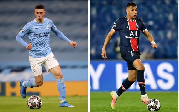 It will be Man City vs PSG in the Champions League last four - PA/GETTY IMAGES