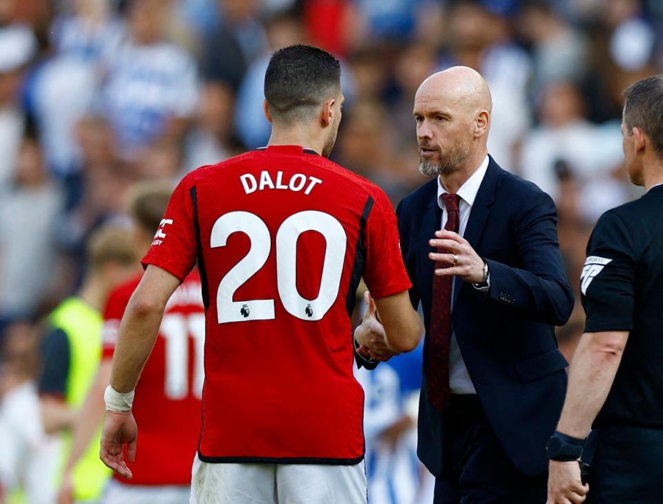 Dalot has become one of Erik ten Hag’s trusted players at Old Trafford this season (Action Images via Reuters)