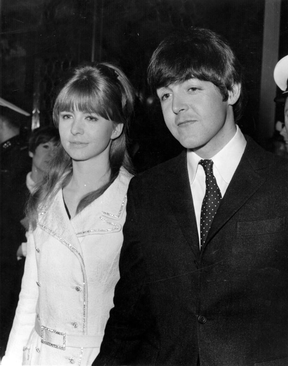 McCartney and Asher at the ‘Alfie’ premiere in 1966 (Getty Images)