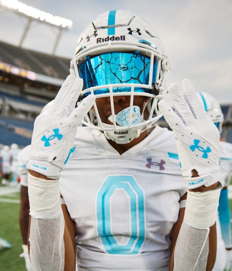 UCF signee Qua Birdsong tied for game-highs in tackles (five) and tackles for loss (2.5) in Wednesday's 2024 Under Armour Next All-America Game.