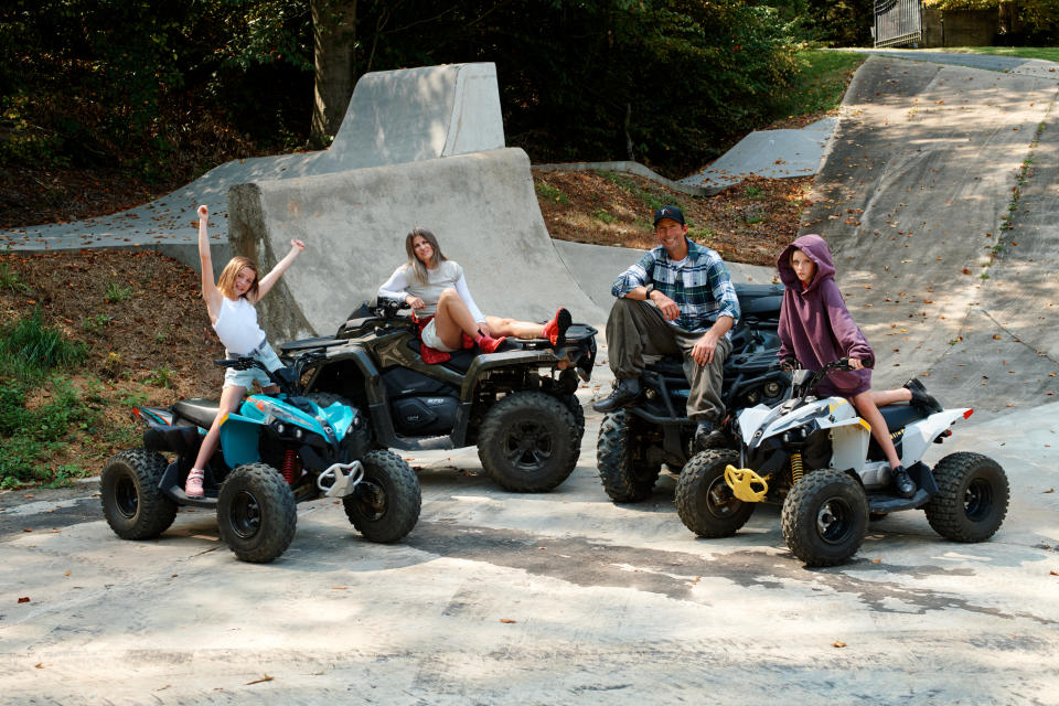 The Pastrana family in the new Ecco campaign.