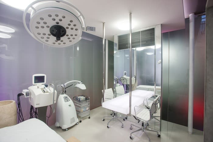 High tech: One of the rooms in Cocoon Medical Spa, filled with modern equipment. (