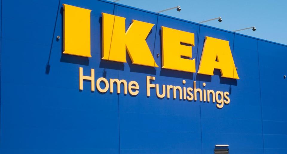 IKEA sign.