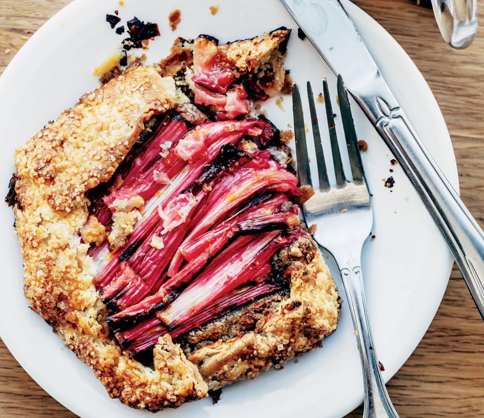 Rhubarb Galettes With Hazelnut Frangipane