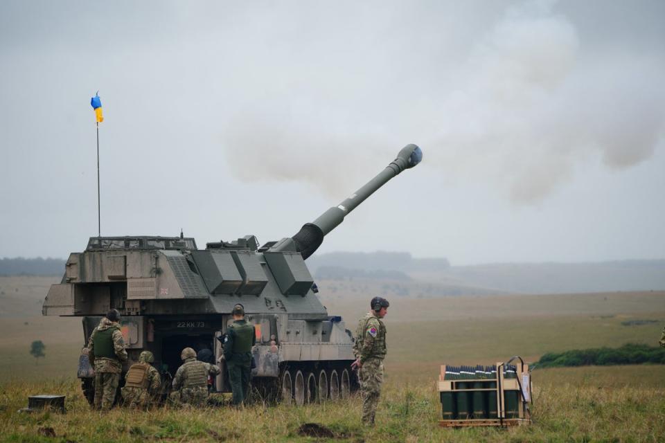 Ukraine has been helped by UK long-range artillery guns (PA Wire)