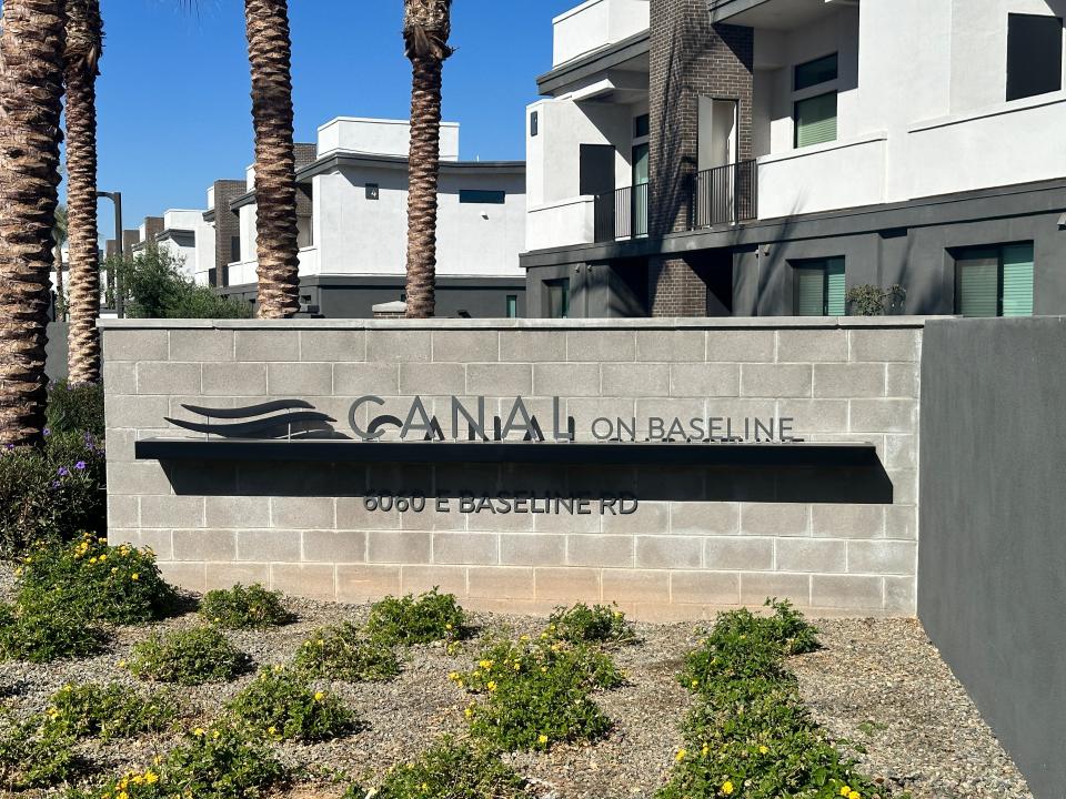 Canal on Baseline, along Recker and Baseline roads, was built in 2021 as a for-sale townhome complex that was later bought by one owner and became a rental housing complex. Since then it has had a constant police presence.