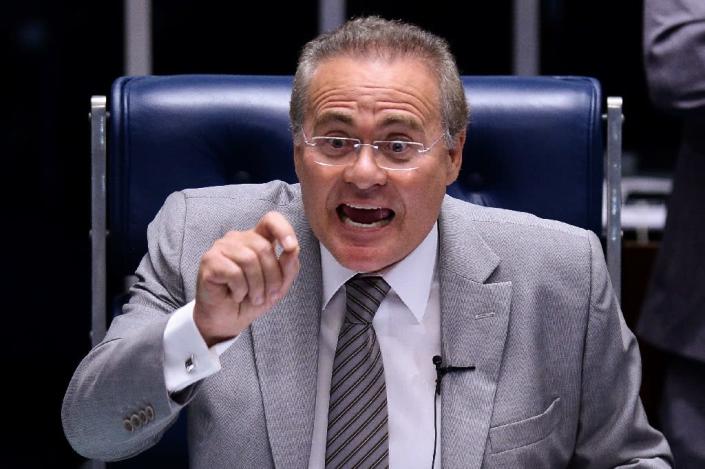 Brazilian Senate President Renan Calheiros (AFP Photo/Andressa Anholete)