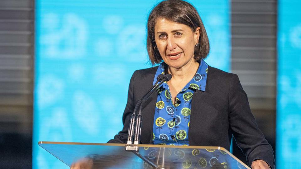 Gladys Berejiklian, pictured here during an Australia Day Address at the Sydney Conservatorium of Music.