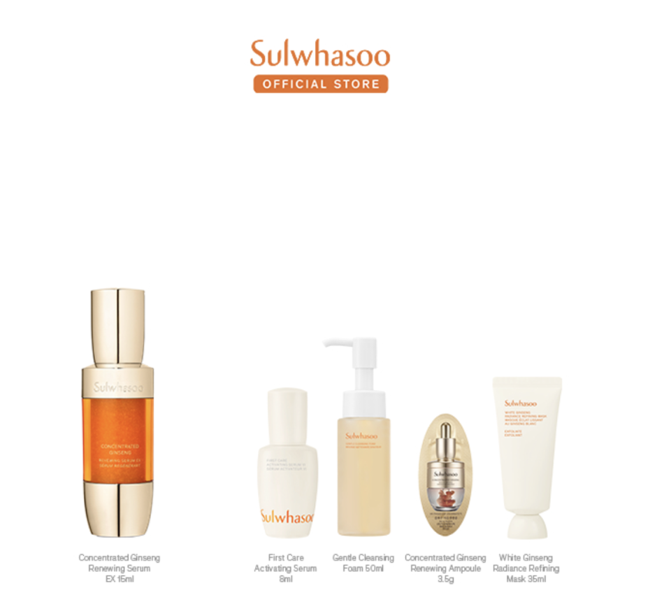 Sulwhasoo Concentrated Ginseng Renewing Serum 15ml Trial Set. (PHOTO: Shopee)