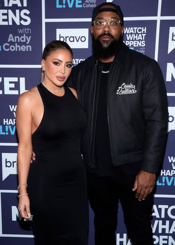 <p>Charles Sykes/Bravo via Getty</p> Larsa Pippen and Marcus Jordan attend 'Watch What Happens Live'