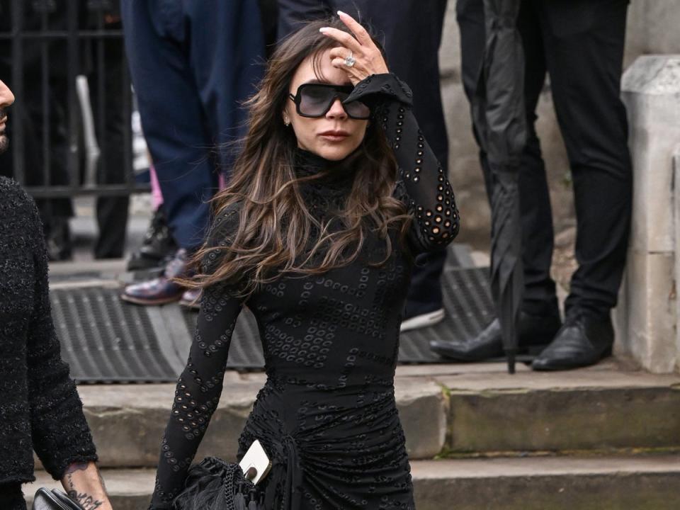 Victoria Beckham attends a memorial service to honour and celebrate the life of Dame Vivienne Westwood at Southwark Cathedral (Getty Images)