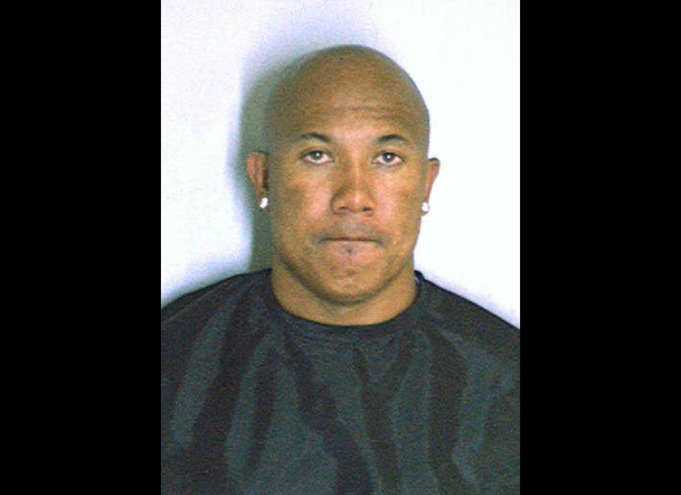 In this police mug shot from the DeKalb County Sheriff's Office, Pittsburg Steelers' receiver Hines Ward poses for a mug shot, on July 09, 2011 in DeKalb County, Georgia. According to reports Ward was arrested for driving under the influence of alcohol.  (Getty)