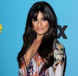 "Glee" star Lea Michelle's sideswept look was a last-minute decision.