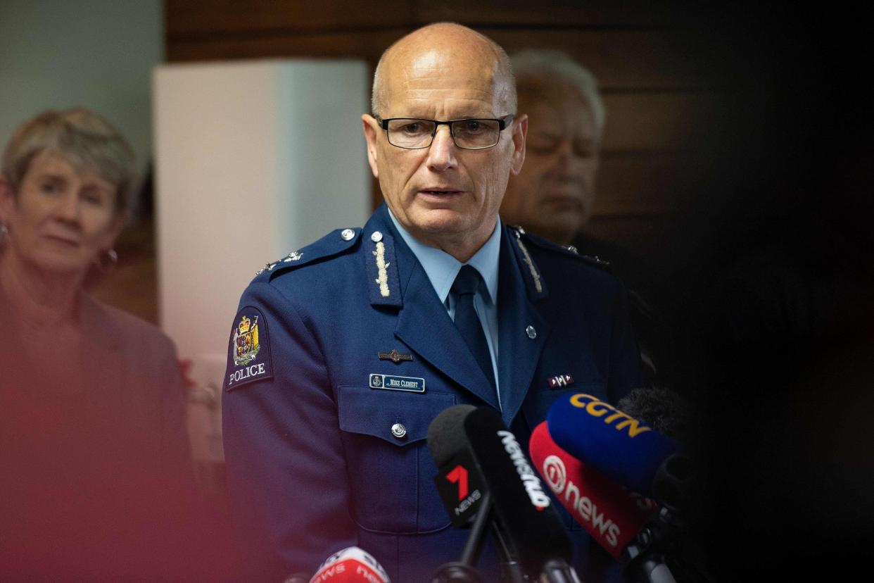 New Zealand Police deputy commissioner Mike Clement speaks to the media about the recovery operation of the bodies of those killed on White Island: AFP/Getty