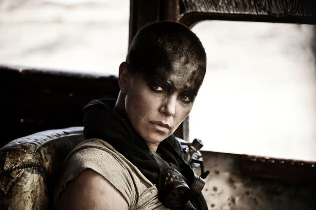 <p>2014 Warner Bros. Entertainment/IMDb</p> Charlize Theron in 'Mad Max: Fury Road,' 2015