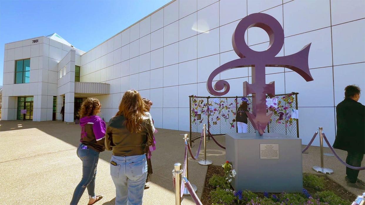 <div>Fans gathered at Paisley Park in Chanhassen to remember Prince on the 8th anniversary of his death.</div> <strong>(FOX 9)</strong>