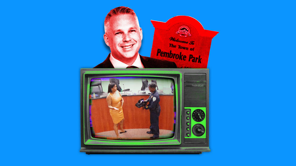 Photo Illustration by Thomas Levinson/The Daily Beast/Getty/Facebook/The Town of Pembroke Park