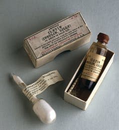 ampules of commercial insulin from the 1920s