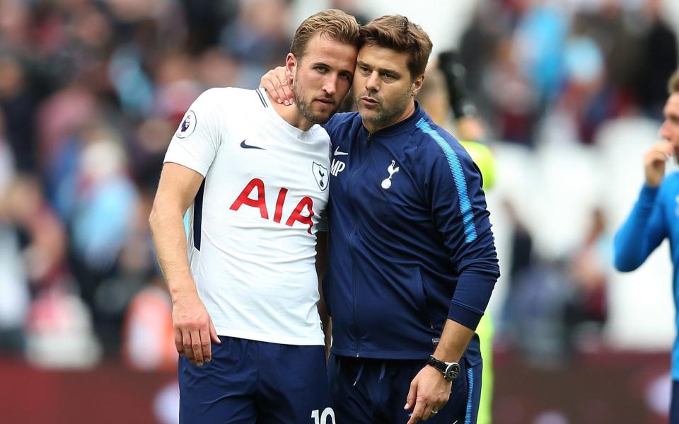 Harry Kane and Mauricio Pochettino in 2017 - Harry Kane has greater control over Tottenham future than ever before - Getty Images/Catherine Ivill