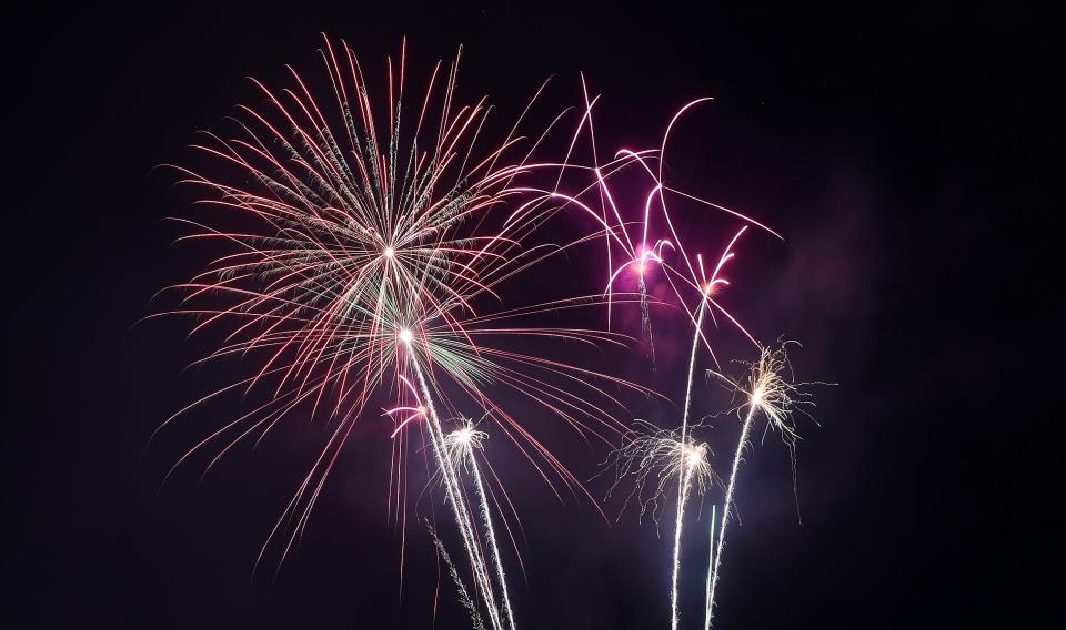 In this 2019 file photo, fireworks alight the night sky during the Westchester County Kensico Dam Music Fest and Fireworks.