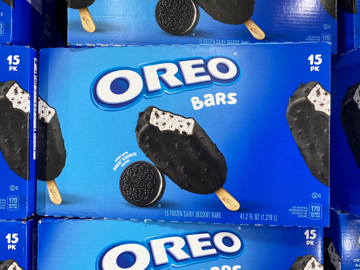 Oreo ice cream bars