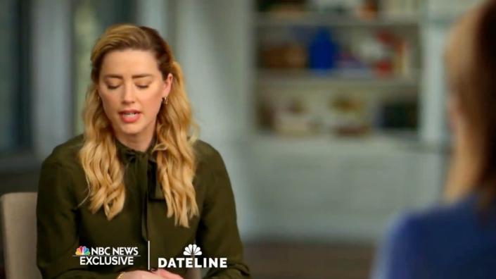 Amber Heard speaks for the first time in an interview with Savannah Guthrie (NBC)