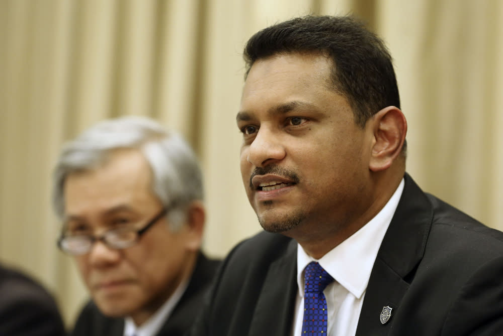 Malaysian Bar President Abdul Fareed Abdul Gafoor speaks during a press conference in Kuala Lumpur March 16, 2019. — Picture by Yusof Mat Isa