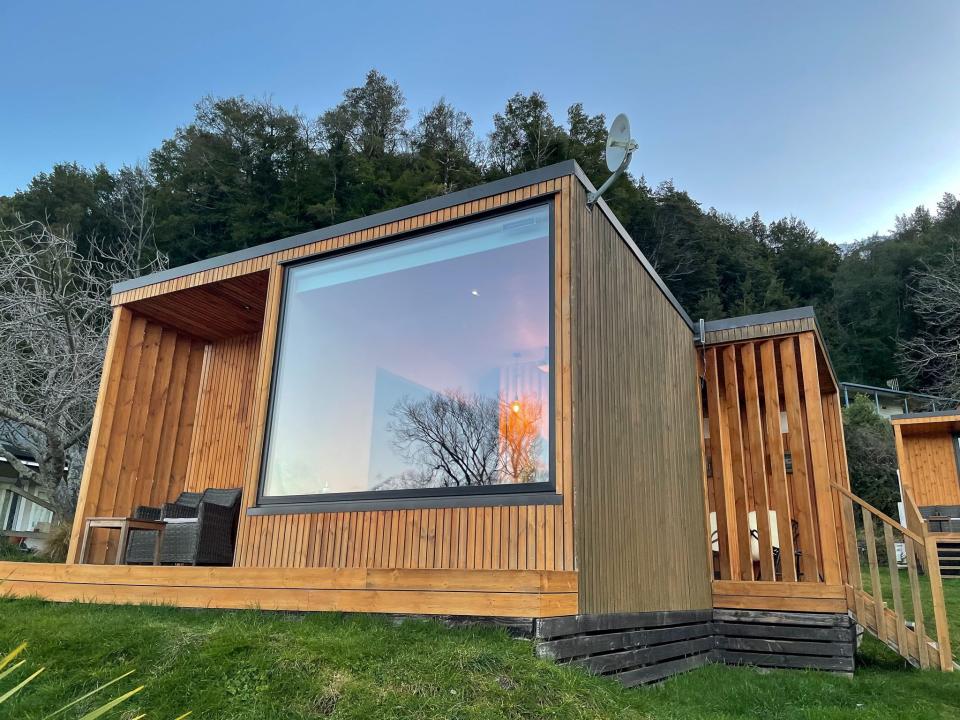 The exterior of the tiny house.