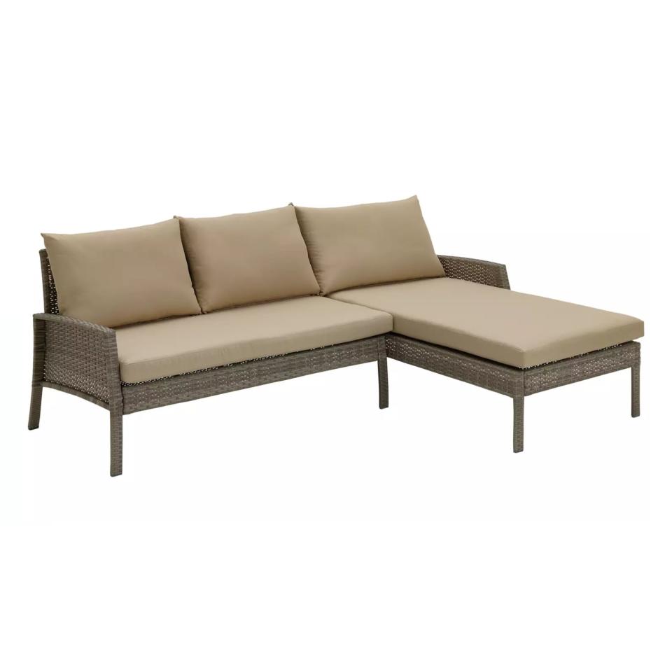 Argos Home Lucia 3 Seater Rattan Effect Garden Corner Sofa