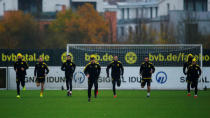 Soccer Football - Champions League - Borussia Dortmund Training - Adi-Preissler Strasse, Dortmund, Germany - November 20, 2017 General view during training REUTERS/Leon Kuegeler