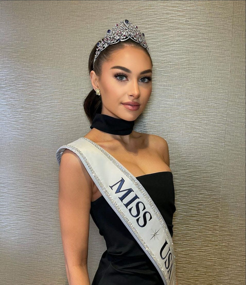 Miss North Carolina Morgan Romano was crowned the new Miss USA 2022 on January 27, 2023.