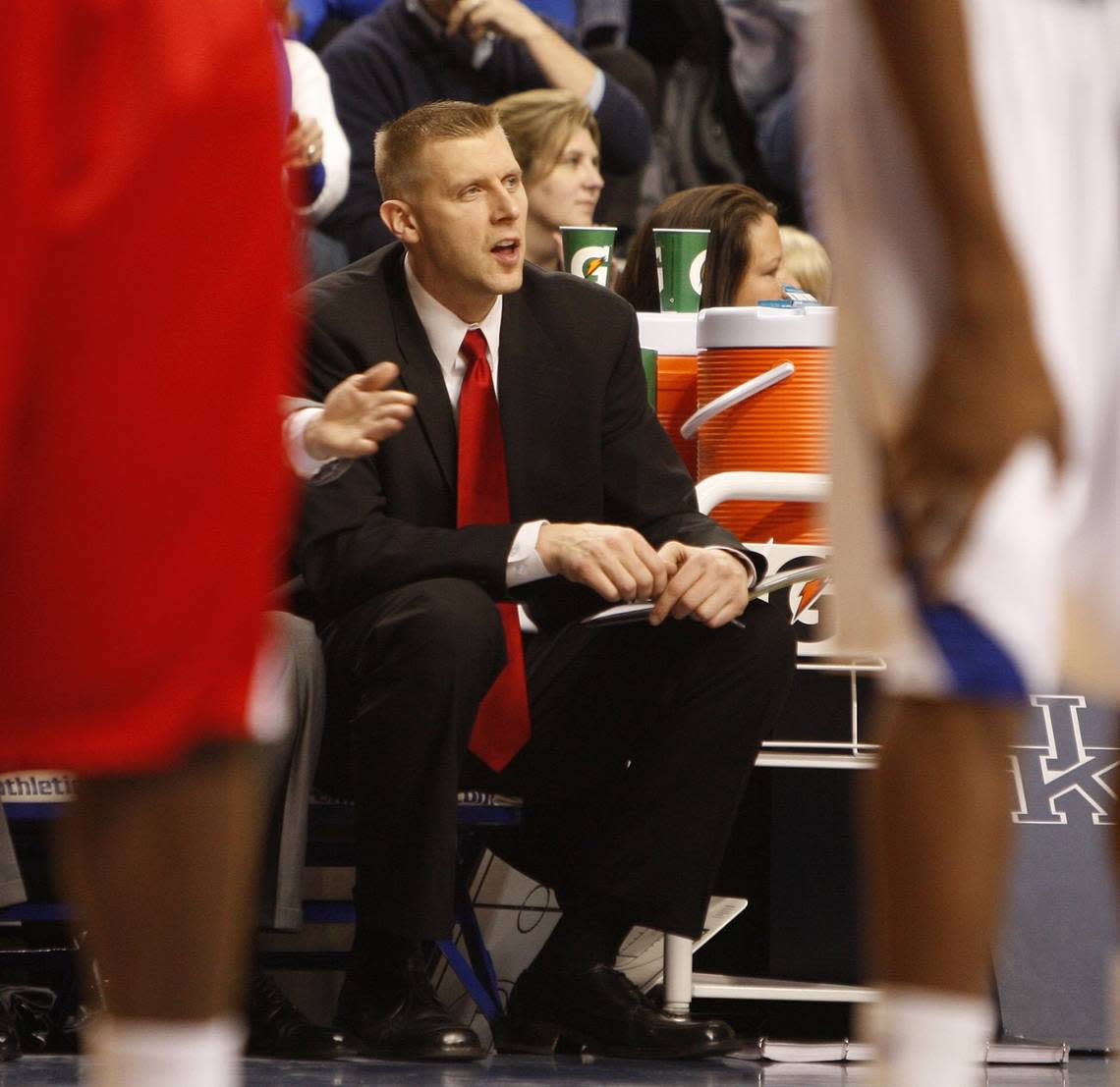 Mark Pope spent the 2009-10 college basketball season as an assistant on Mark Fox’s coaching staff at Georgia.