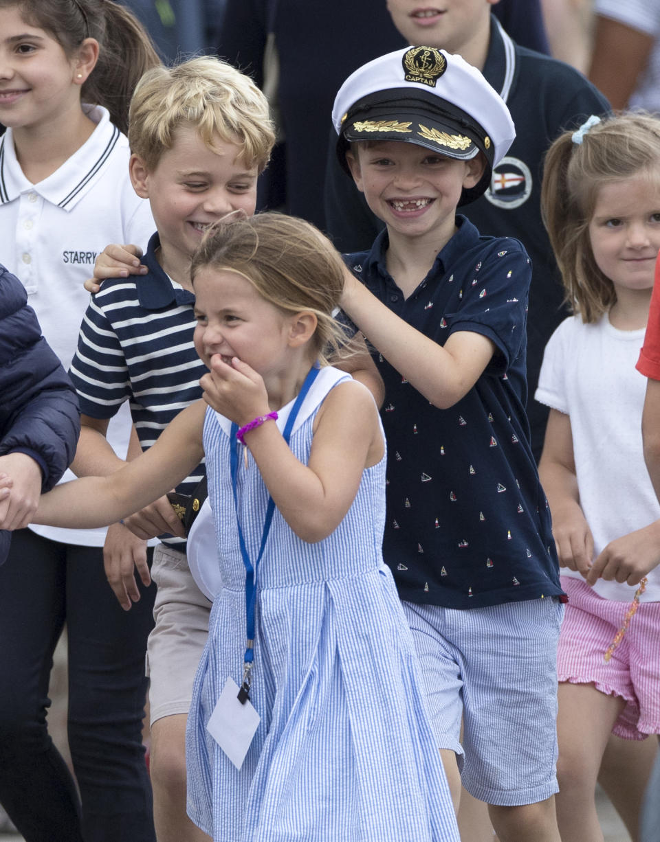 George, Charlotte and pals look like they're up to mischief. [Photo: Getty]