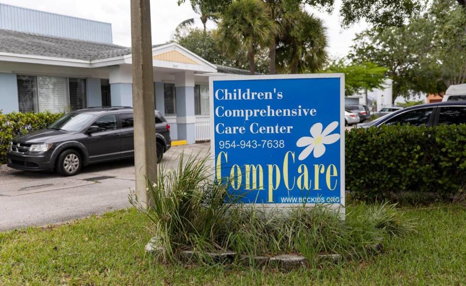 An exterior view of the Children’s Comprehensive Care Center on Wednesday, April 19, 2023, in Pompano Beach, Fla.