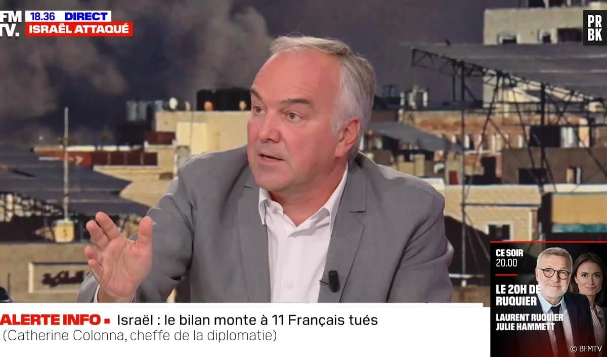 Excédé par un invité de BFMTV sur la guerre Israël-Hamas, Olivier Truchot perd son sang froid - BFMTV