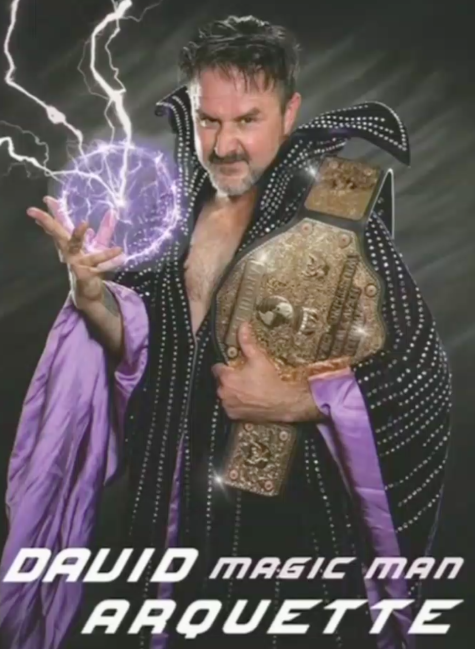 David Arquette says his pro wrestling stage name will be “Magic Man.” (Photo: Courtesy of David Arquette)