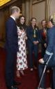 Kate’s love of Alexander McQueen doesn’t come cheap. For a meeting with Team GB, the Duchess donned a poppy printed dress by the British label priced at over $4,117 (£2500).