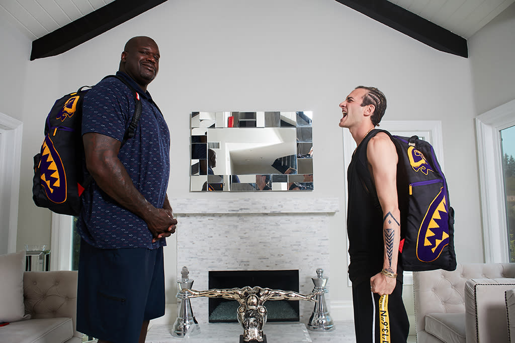 This Brand Made Shaq the 'Largest Backpack Ever' — and Yes, His
