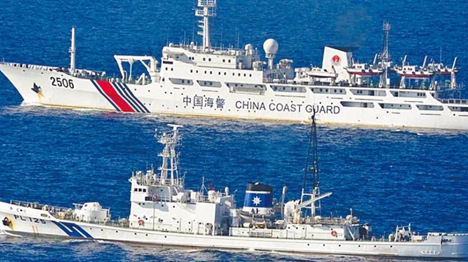 前中華民國海軍艦長呂禮詩披露，5000噸級「中國海警2501」，目前距離海峽中線僅有3.6海浬，是否參演，值得注意。圖為同屬5000噸級的「中國海警2506」，僅為示意圖，非「中國海警2501」。（(取自日本海上保安廳官網)）