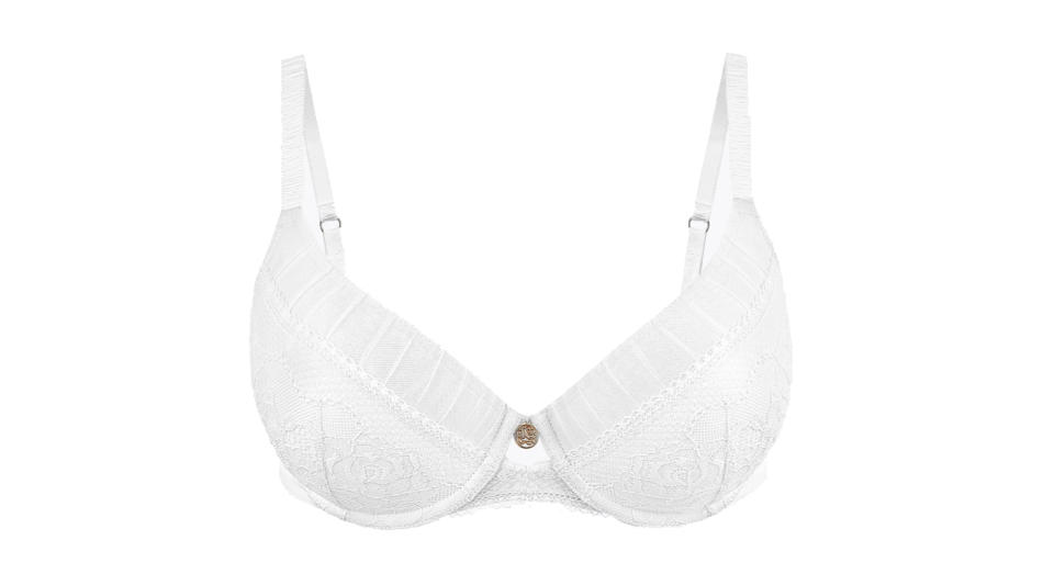 Mesh & Lace Underwired Full Cup Bra A-E