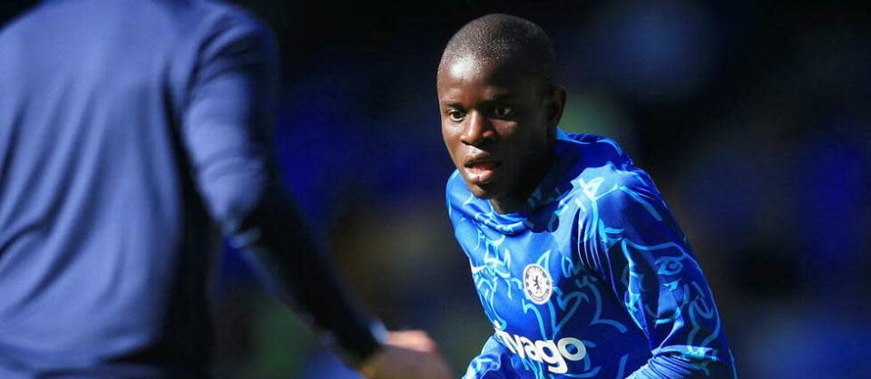 N'Golo Kanté&nbsp;s'est blessé le 14 août dernier aux côtés de ses coéquipiers de Chelsea.  - Credit:LINDSEY PARNABY / AFP