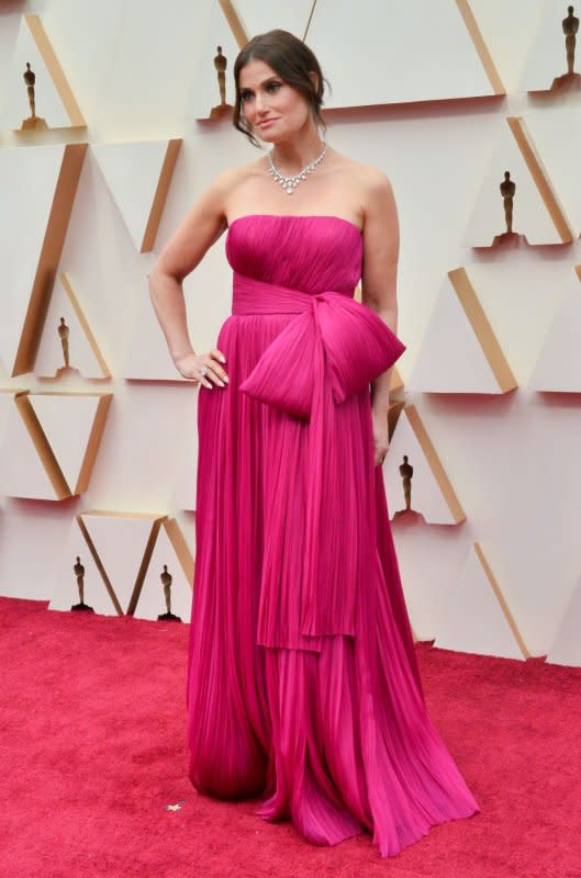 Idina Menzel arrives for the 92nd annual Academy Awards at the Dolby Theatre in the Hollywood section of Los Angeles on February 9, 2020. The actor turns 53 on May 30. File Photo by Jim Ruymen/UPI