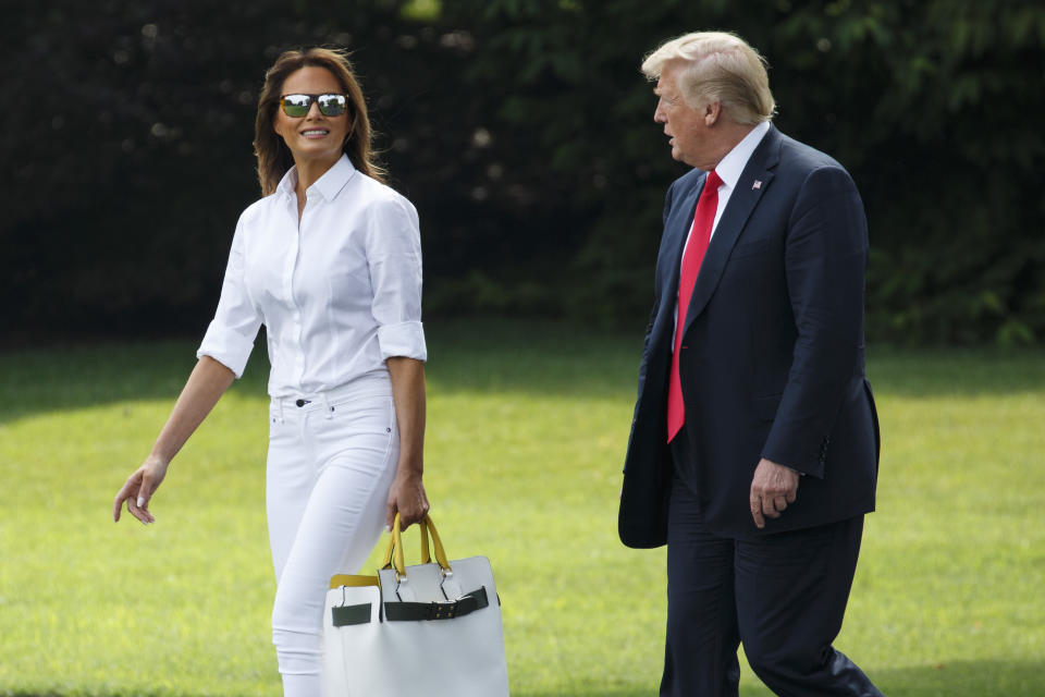 On Friday, Donald and Melania Trump made their way to Trump National Golf Club, Bedminster for the weekend, making it the couple’s fourth visit to New Jersey in the past five weeks. Photo: Getty Images