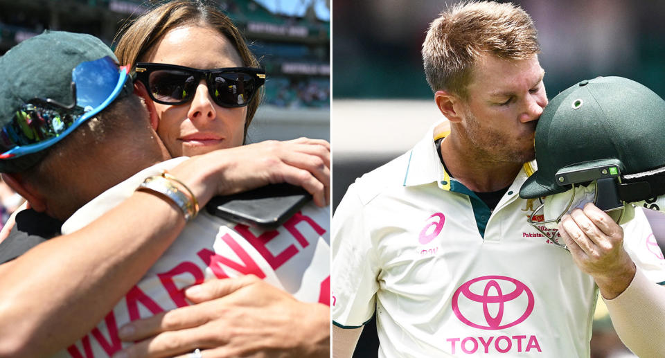 Seen here, former Australia Test cricket opener David Warner and his wife Candice.