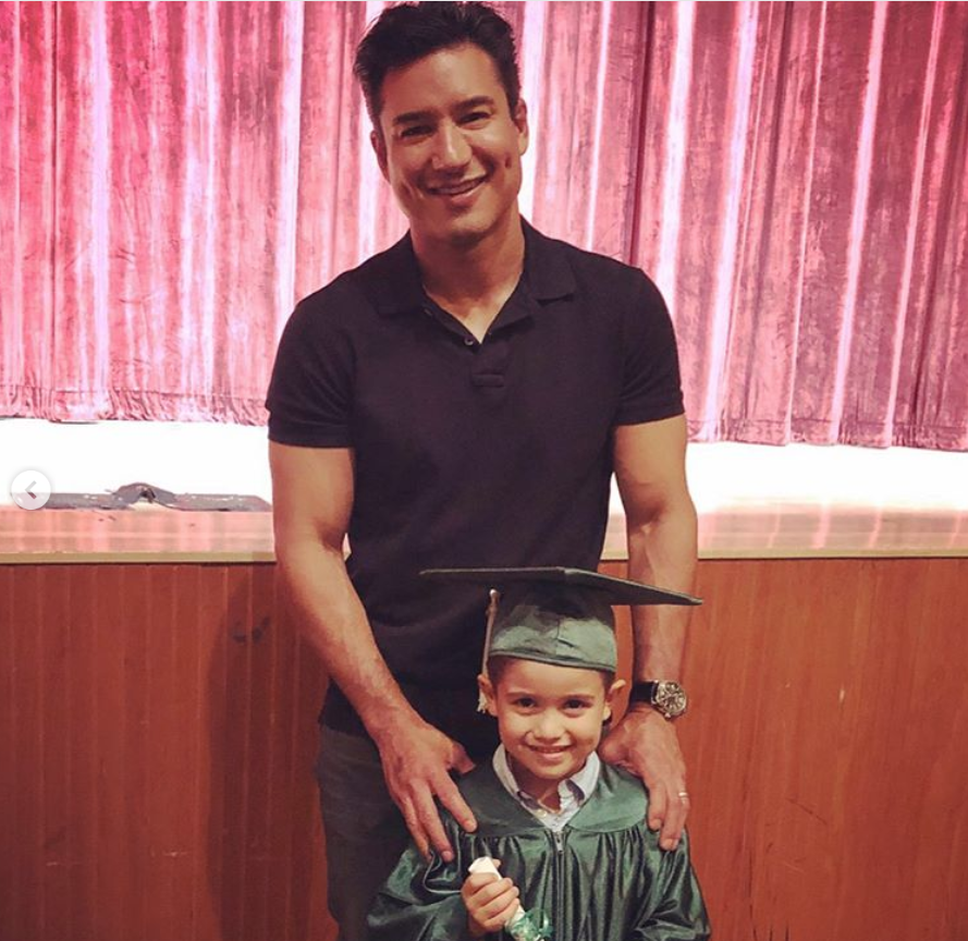 "We now have a kindergartner!!!! Time sure is flying by. Congrats my handsome boy!!!" Courtney Lopez shared of <a href="https://www.instagram.com/p/BzBbIkfgIan/" rel="nofollow noopener" target="_blank" data-ylk="slk:her son's graduation" class="link ">her son's graduation</a> alongside a pic with beaming dad Mario.